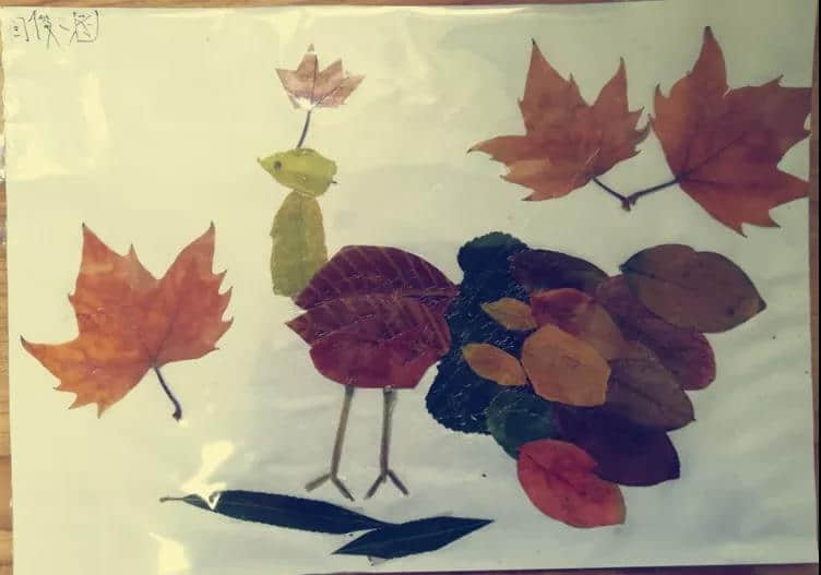 秋韵无限 | “最美的秋天”预科班树叶粘贴画展览