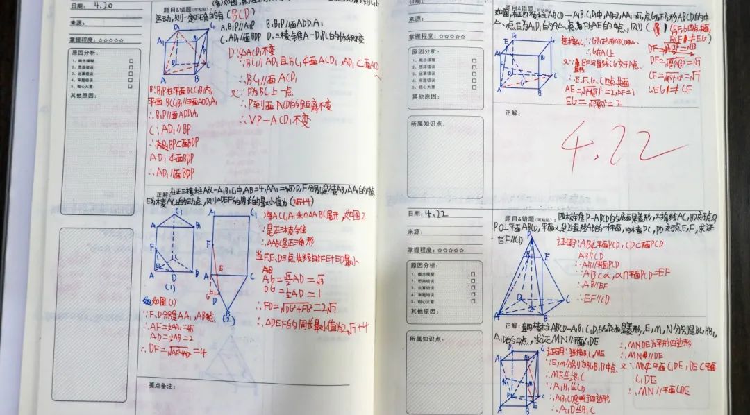 勤思善理 落笔盈尺丨改错本让学习有迹可循